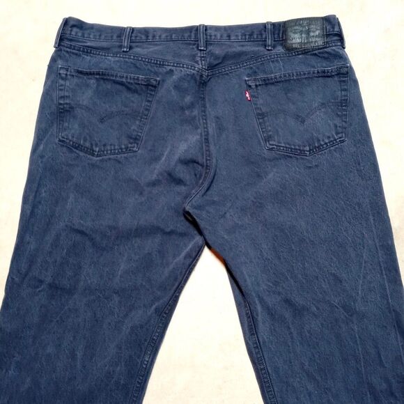 Levi's 501 Jeans Fits 42x30 Men's Button Fly Denim Straight Fit Loose Relaxed - Picture 5 of 9